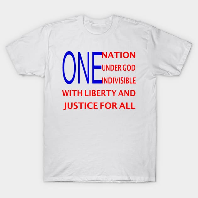 One Nation under God T-Shirt by Witty Things Designs